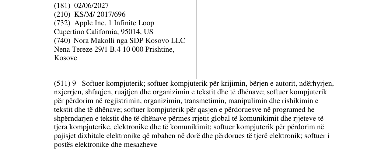 Zëri i markës QUICKTYPE në buletin