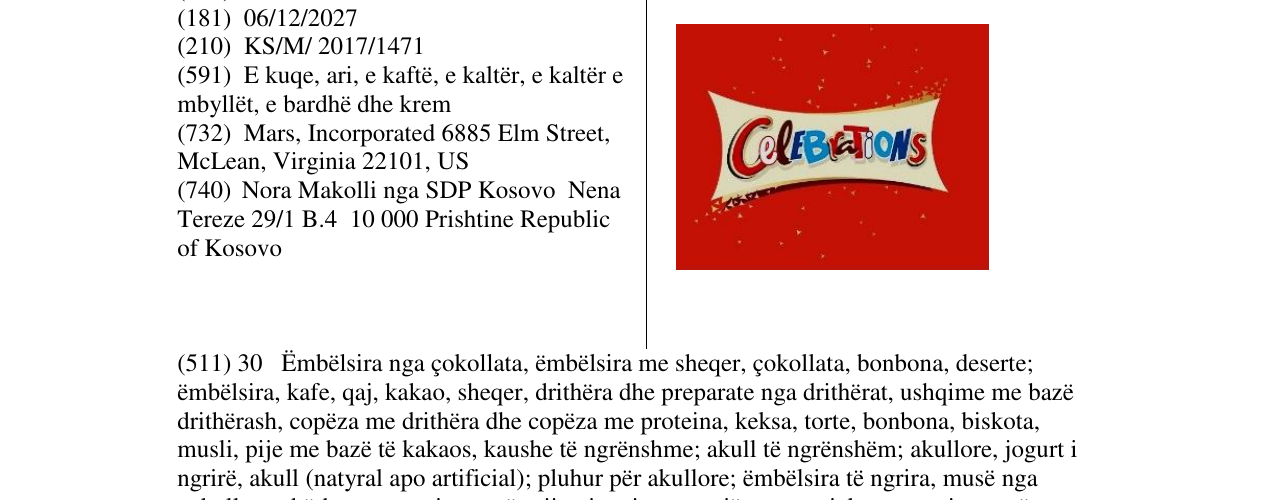 Zëri i markës CelebraTons në buletin