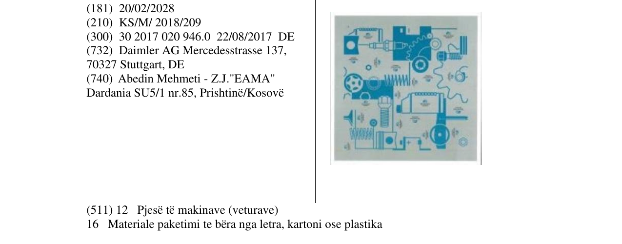 Zëri i markës Markë figurative në buletin