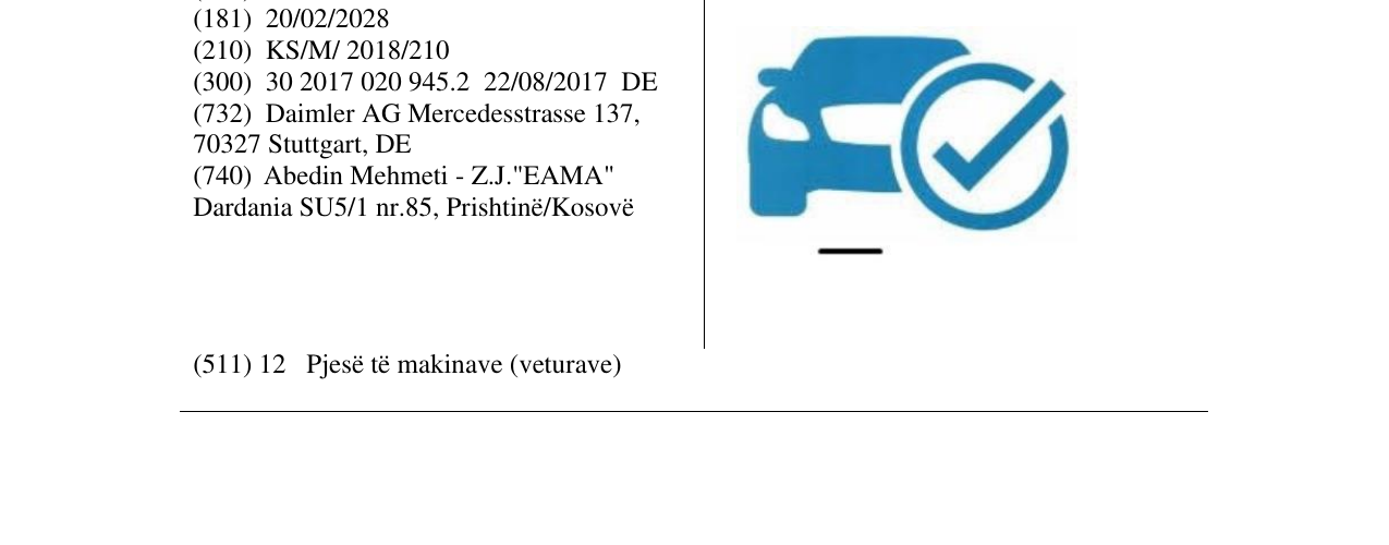 Zëri i markës Markë figurative në buletin