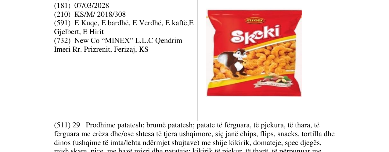Zëri i markës Skoki në buletin