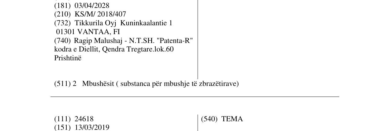 Zëri i markës PRESTO në buletin