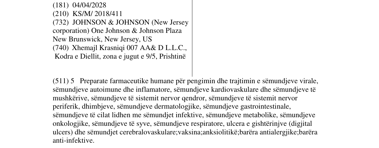Zëri i markës IPTIMYZE në buletin