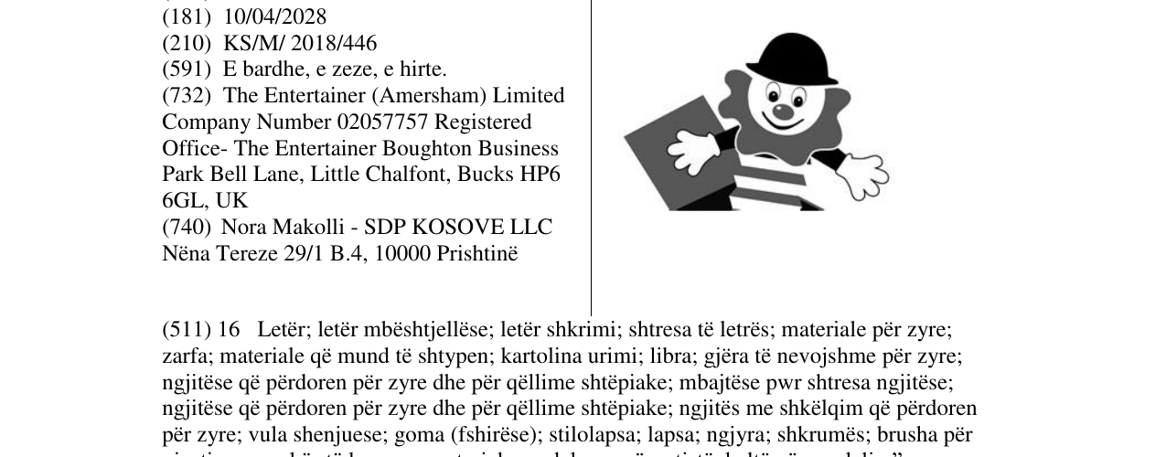 Zëri i markës Markë figurative në buletin