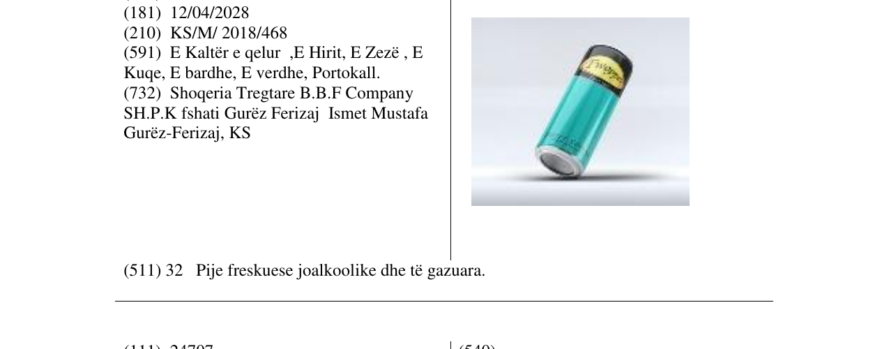Zëri i markës Markë figurative në buletin
