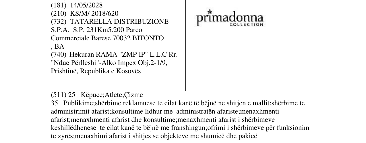 Zëri i markës Markë figurative në buletin