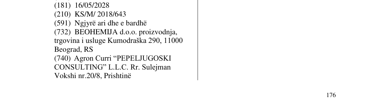 Zëri i markës Markë figurative në buletin