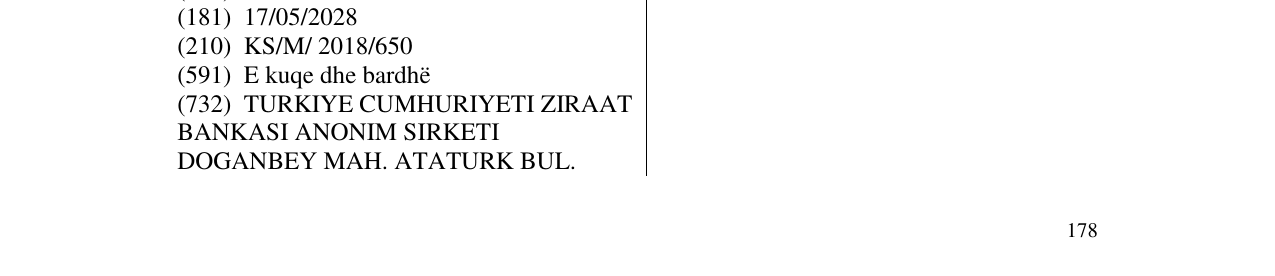 Zëri i markës Markë figurative në buletin