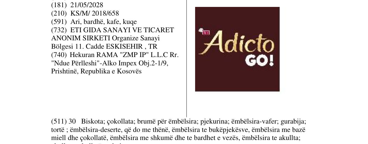 Zëri i markës Markë figurative në buletin