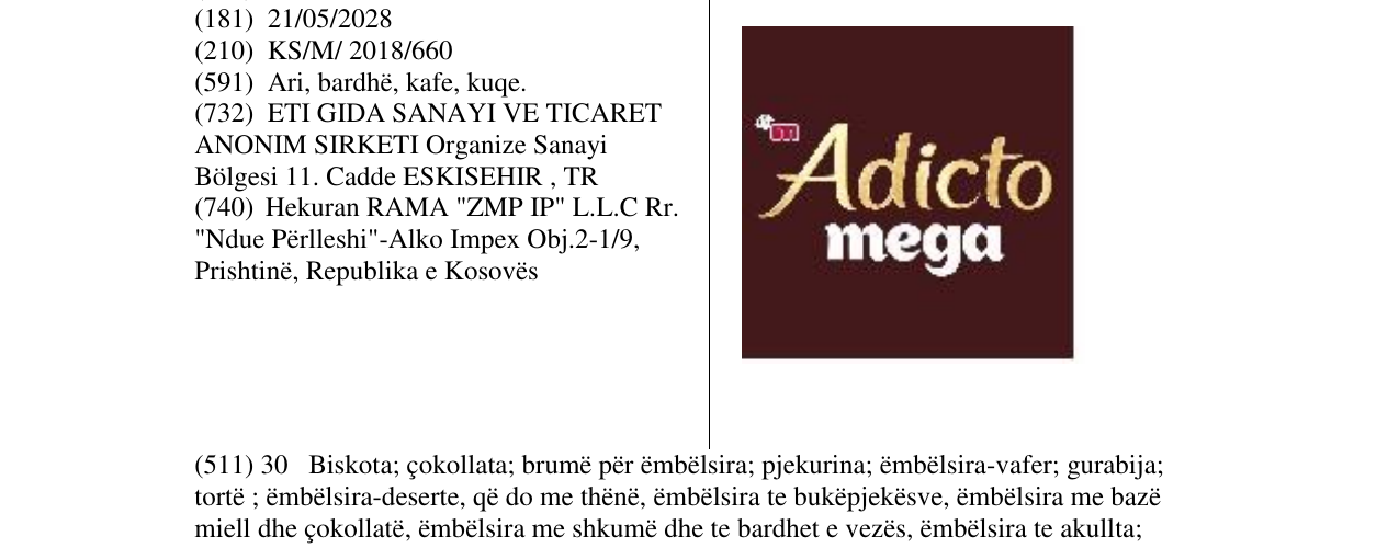 Zëri i markës Markë figurative në buletin