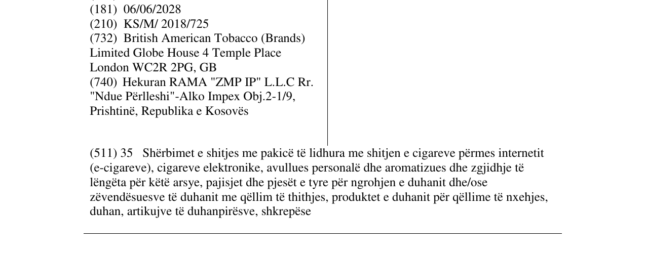Zëri i markës GLO në buletin