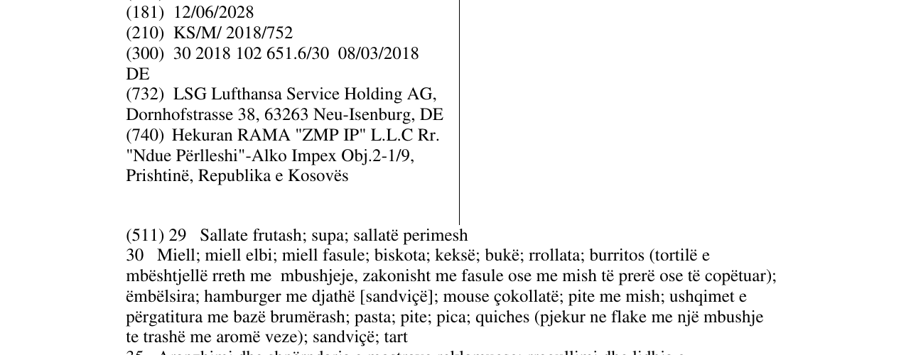 Zëri i markës EVERTASTE në buletin
