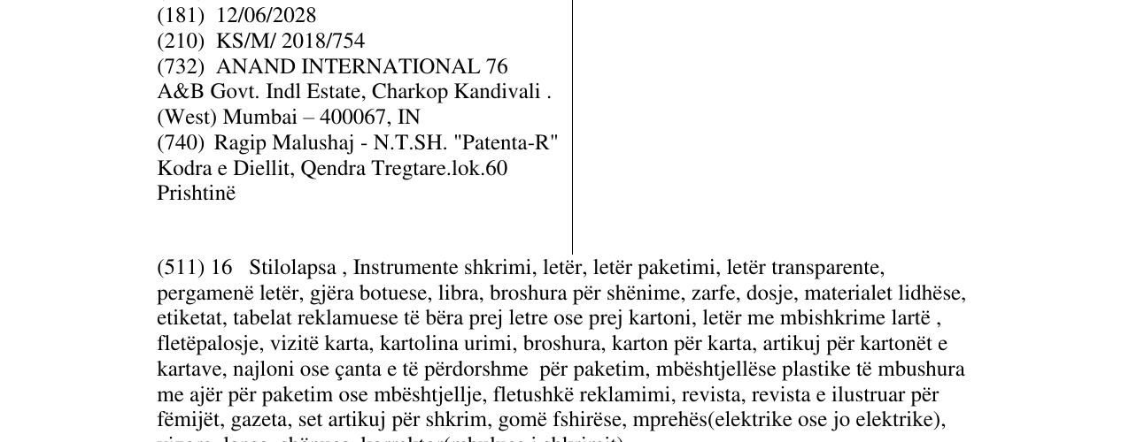 Zëri i markës DIGNO në buletin