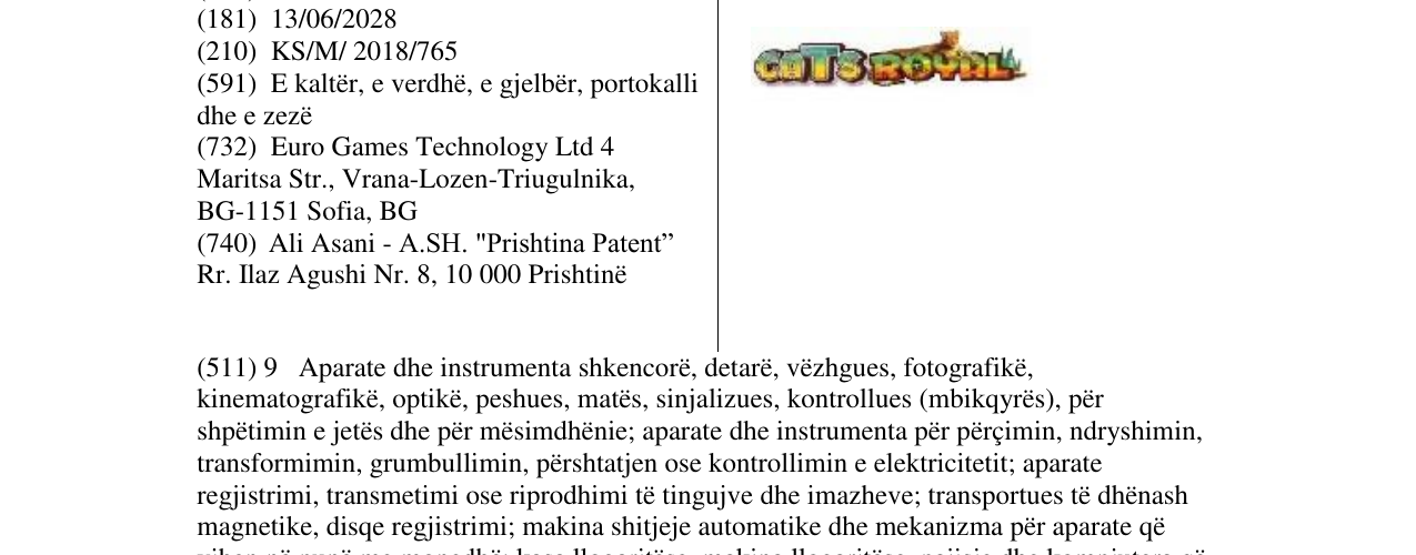 Zëri i markës Markë figurative në buletin
