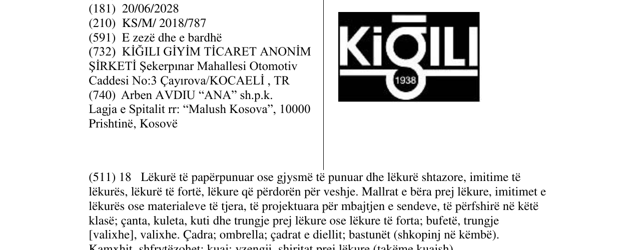 Zëri i markës KigILI në buletin