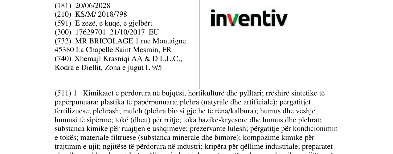 Zëri i markës inventiv në buletin