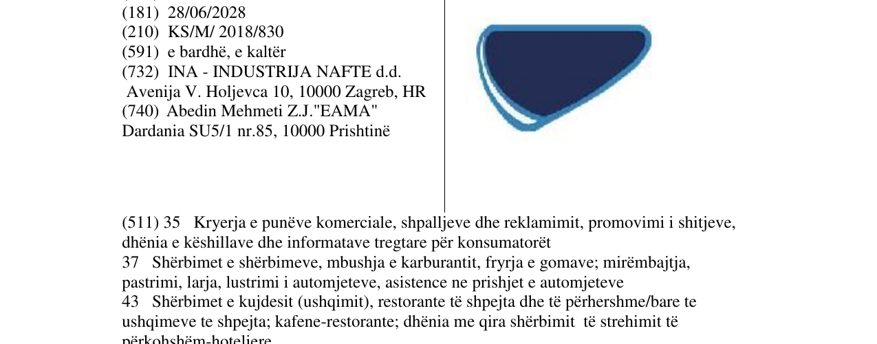 Zëri i markës Markë figurative në buletin