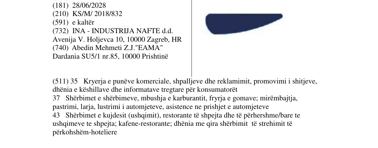 Zëri i markës Markë figurative në buletin