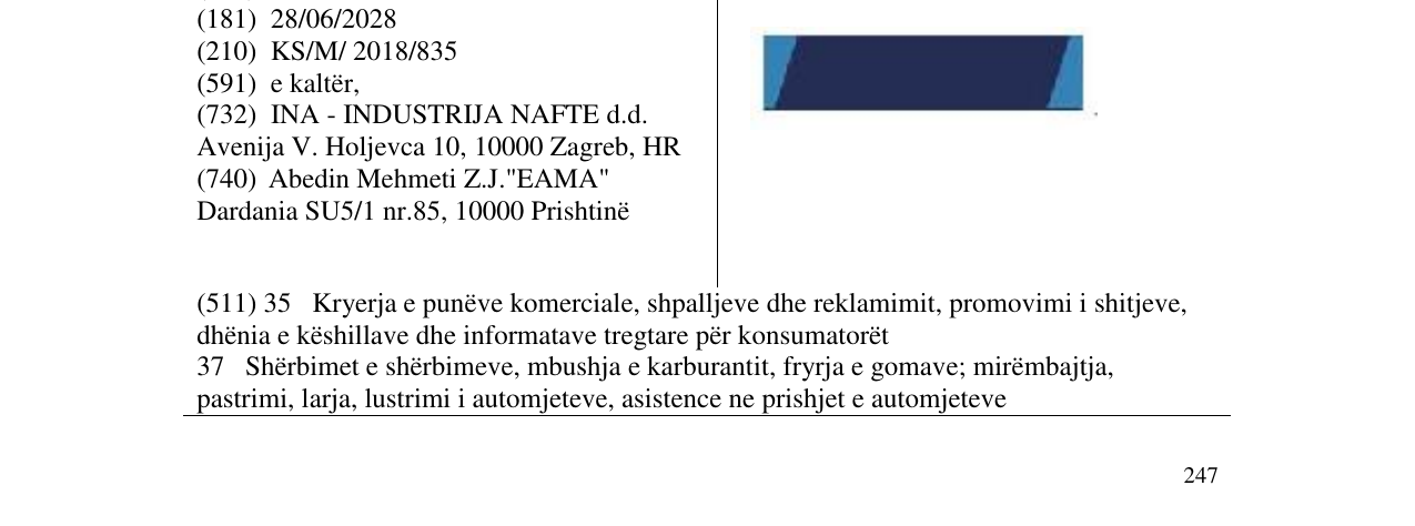 Zëri i markës Markë figurative në buletin