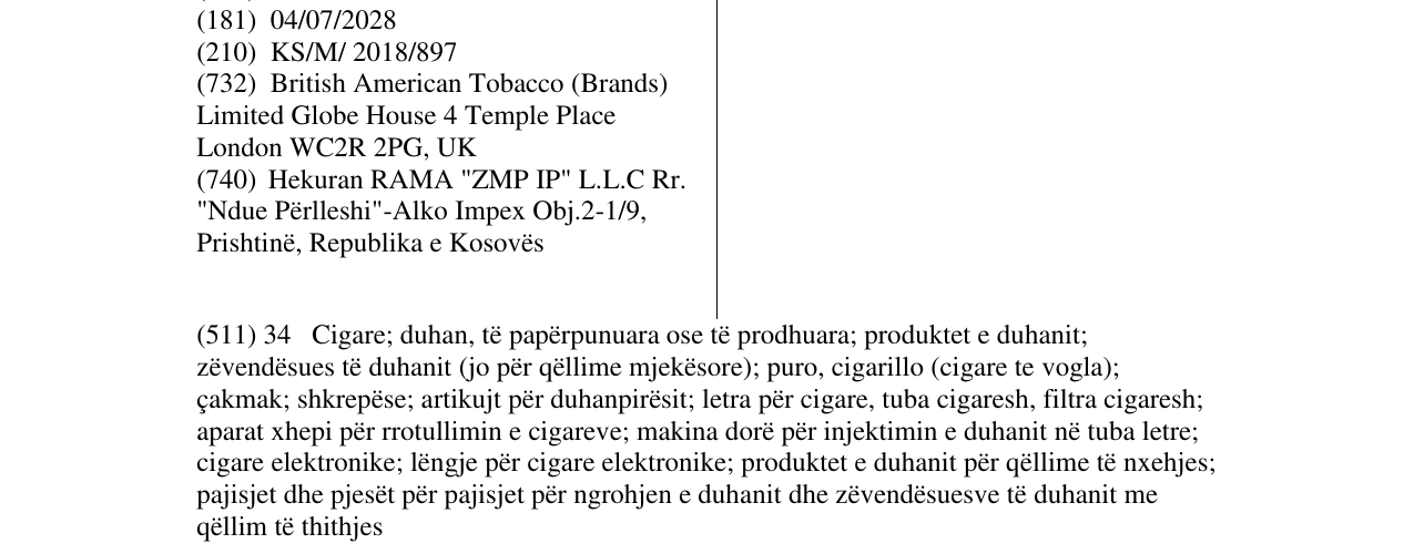 Zëri i markës CORES në buletin