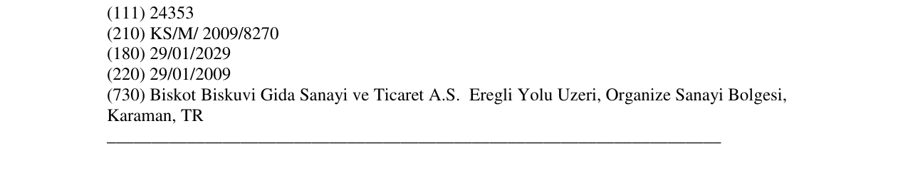 Zëri i markës KARSA MINUET në buletin