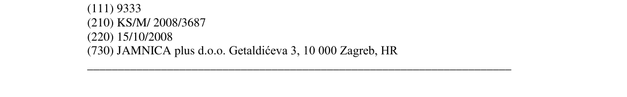 Zëri i markës JAMNICA në buletin