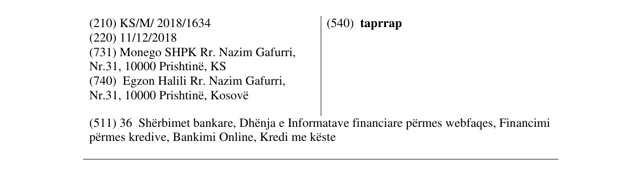 Zëri i markës taprrap në buletin