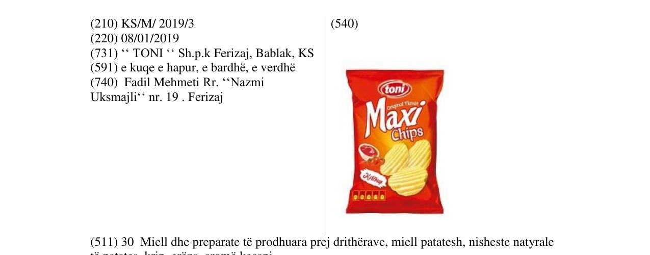 Zëri i markës Markë figurative në buletin