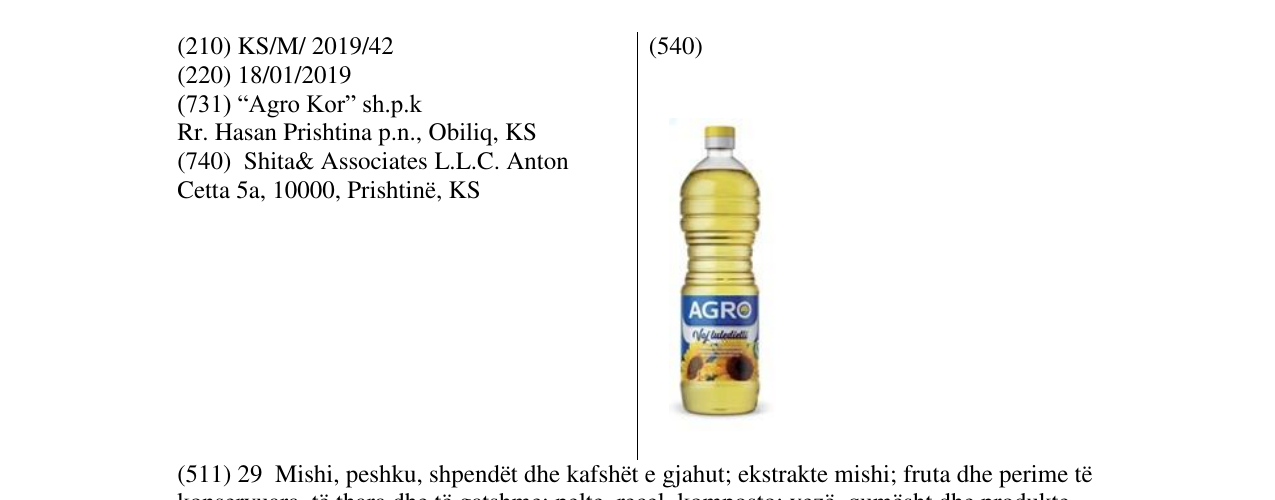Zëri i markës Markë figurative në buletin
