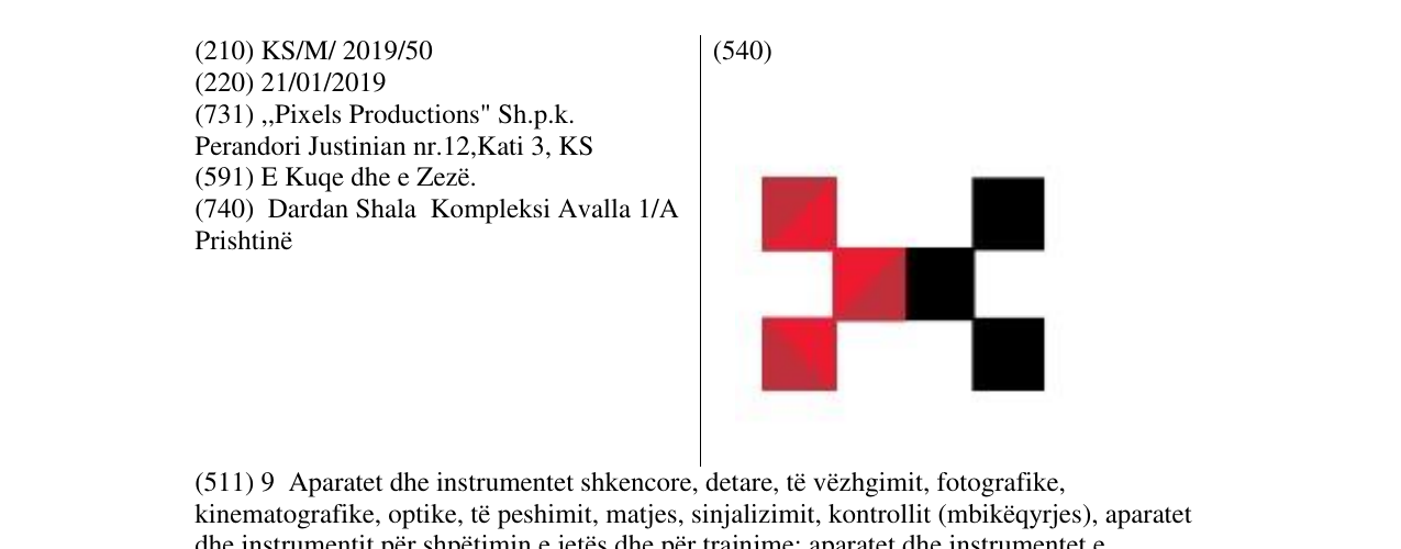 Zëri i markës Markë figurative në buletin
