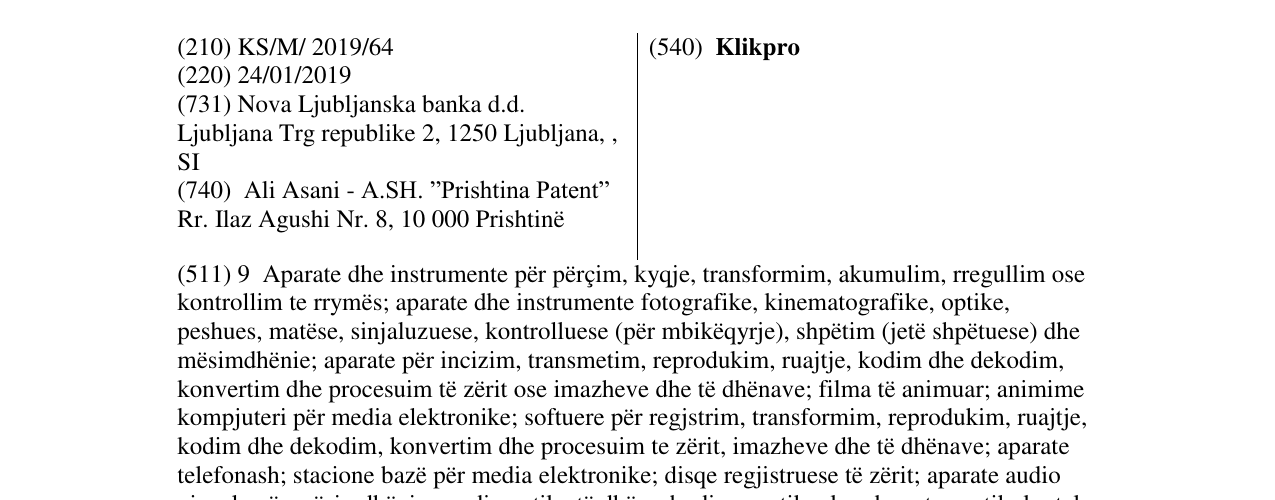 Zëri i markës Klikpro në buletin