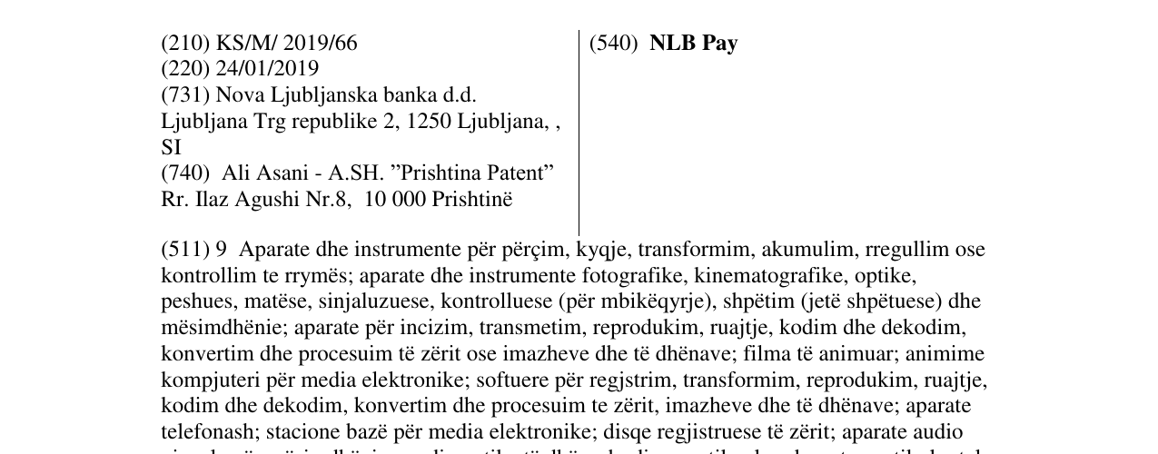 Zëri i markës NLB Pay në buletin