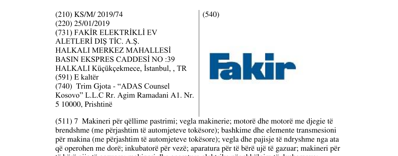 Zëri i markës Markë figurative në buletin