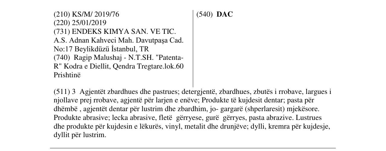 Zëri i markës DAC në buletin