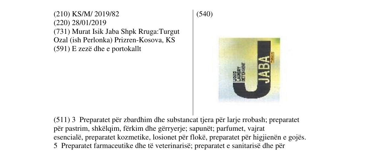 Zëri i markës Markë figurative në buletin