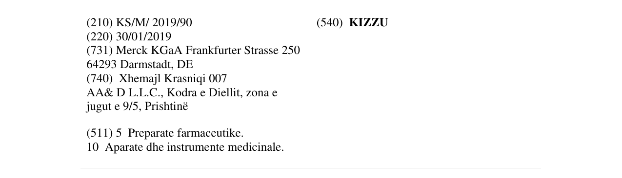 Zëri i markës KIZZU në buletin