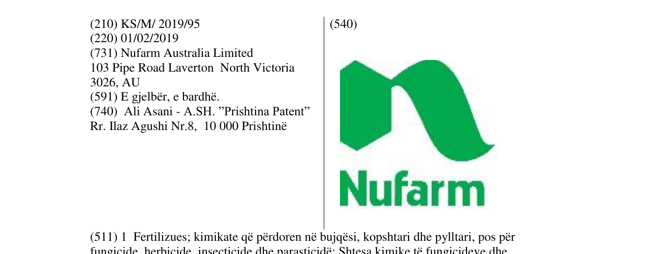 Zëri i markës Markë figurative në buletin