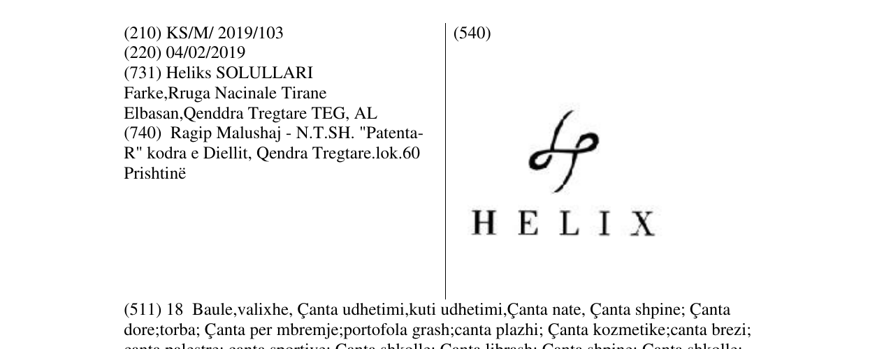 Zëri i markës Markë figurative në buletin