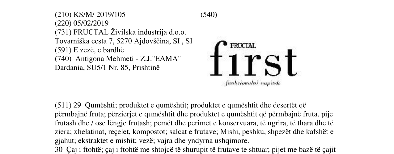 Zëri i markës first në buletin