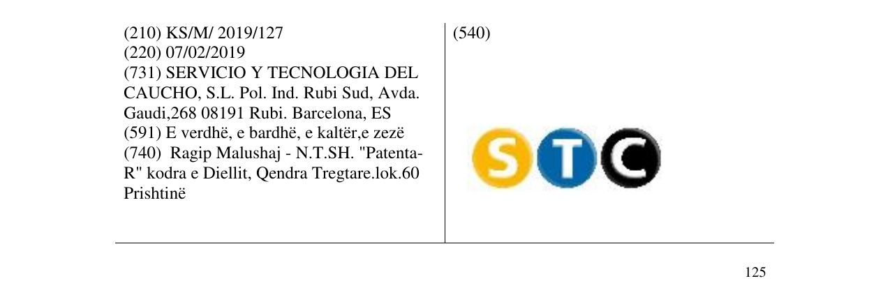 Zëri i markës STC në buletin