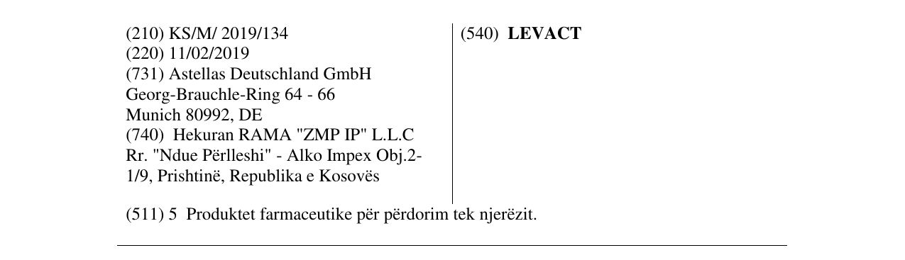 Zëri i markës LEVACT në buletin