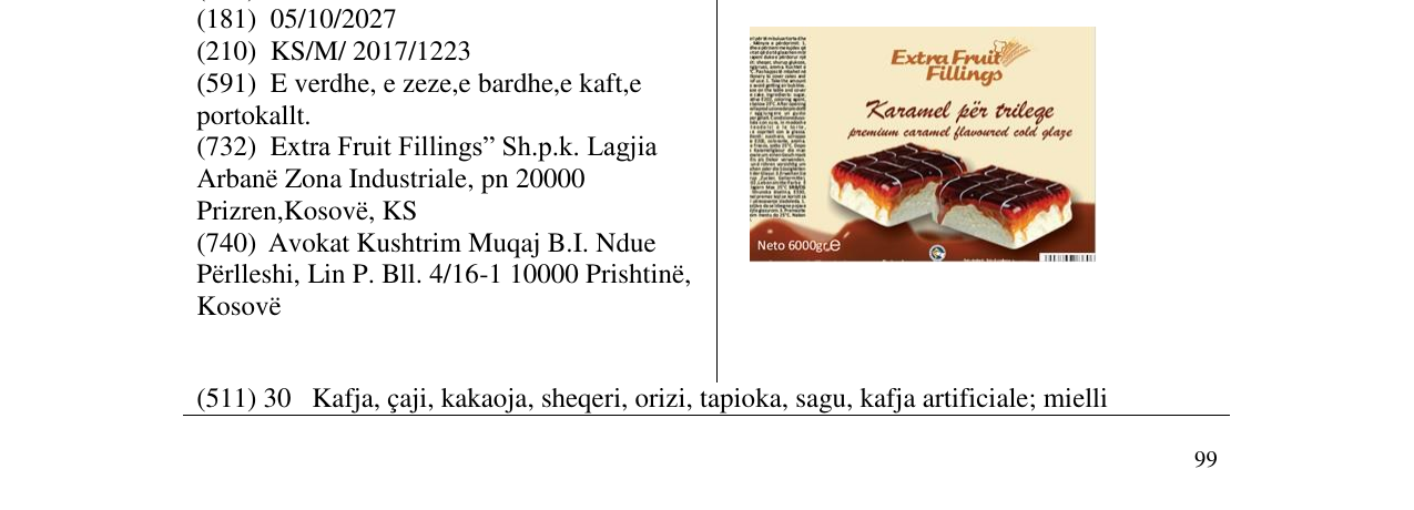 Zëri i markës Markë figurative në buletin