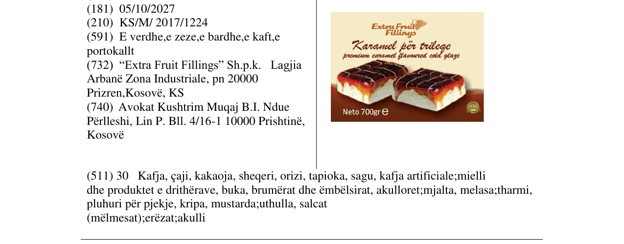 Zëri i markës Markë figurative në buletin