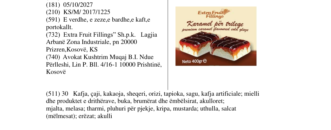 Zëri i markës Markë figurative në buletin