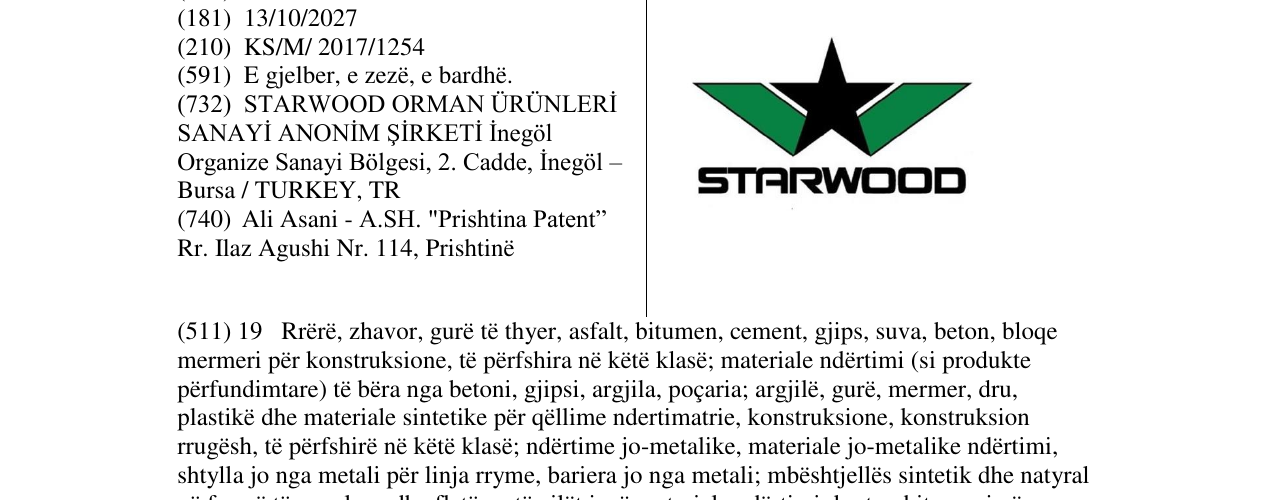Zëri i markës Markë figurative në buletin