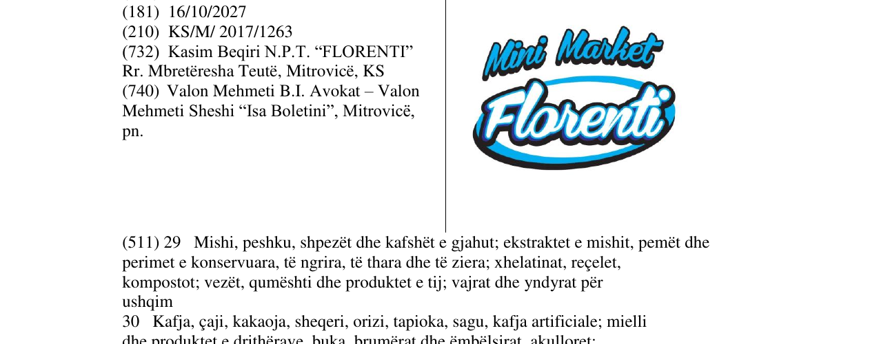 Zëri i markës Markë figurative në buletin