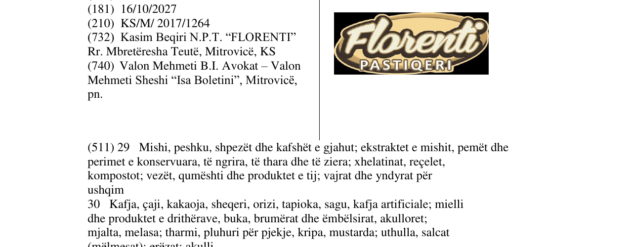 Zëri i markës Markë figurative në buletin