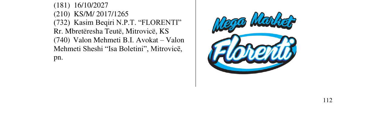 Zëri i markës Markë figurative në buletin