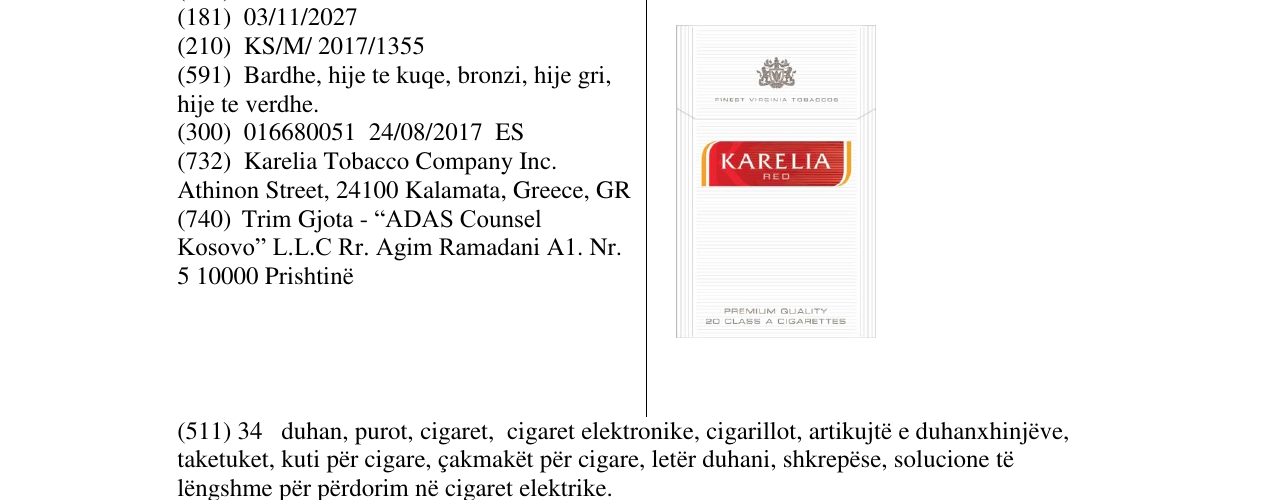 Zëri i markës Markë figurative në buletin