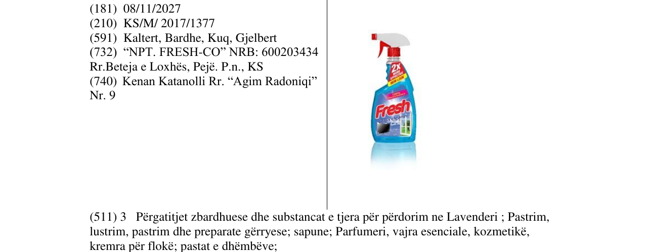 Zëri i markës Markë figurative në buletin